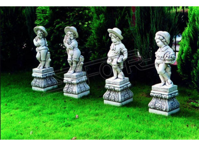 Garçon 70cm Sculpture Design Figurine Statue Figures de Jardin Statues